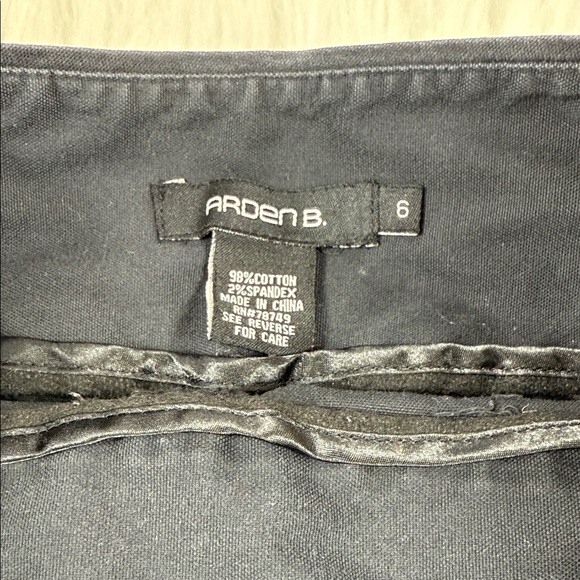 Arden B Black Wash Mini Skirt - Picture 2 of 4